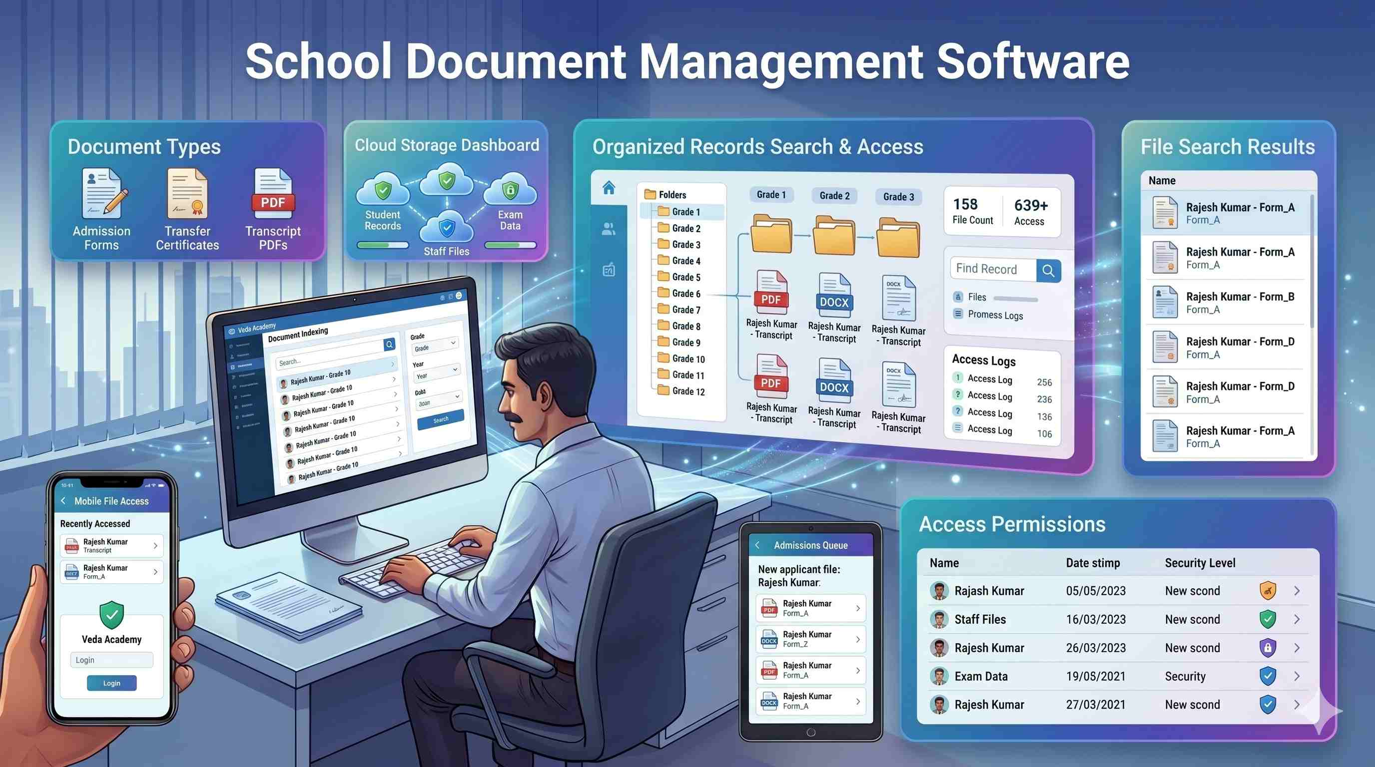 School Document Management Software India — Finding Any File in Seconds, Not Hours