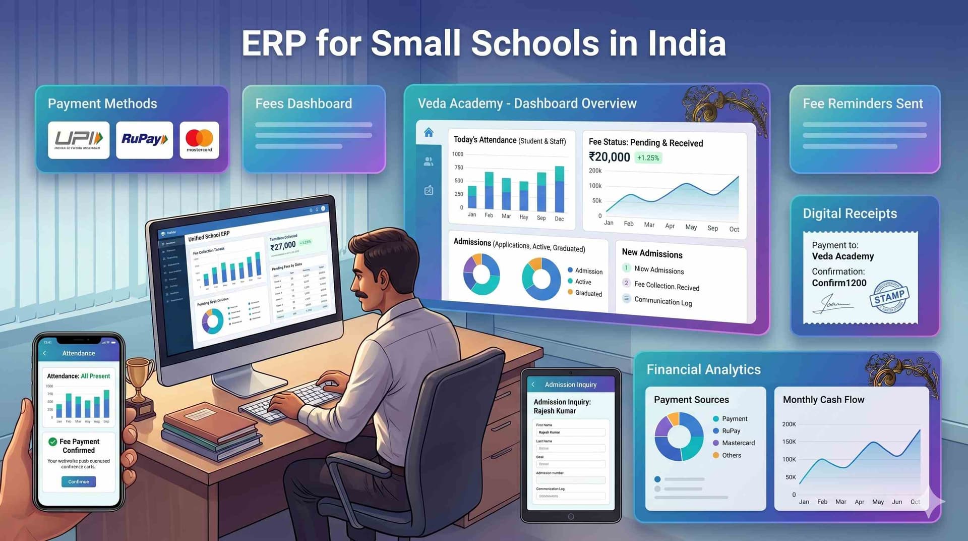 ERP for Small Schools India — Affordable, Simple, and Built for Schools Under 500 Students
