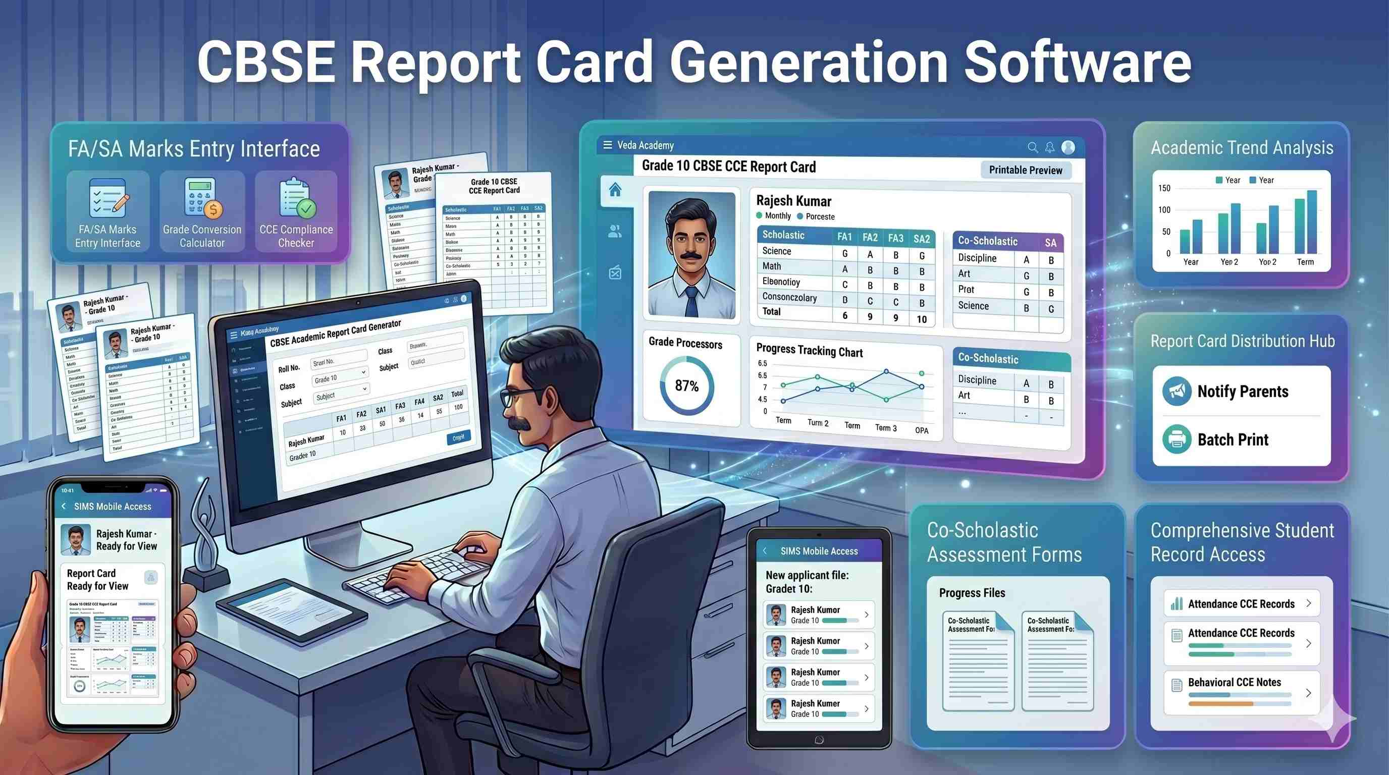 CBSE Report Card Generation Software — From Marks Entry to Bulk PDF in Minutes