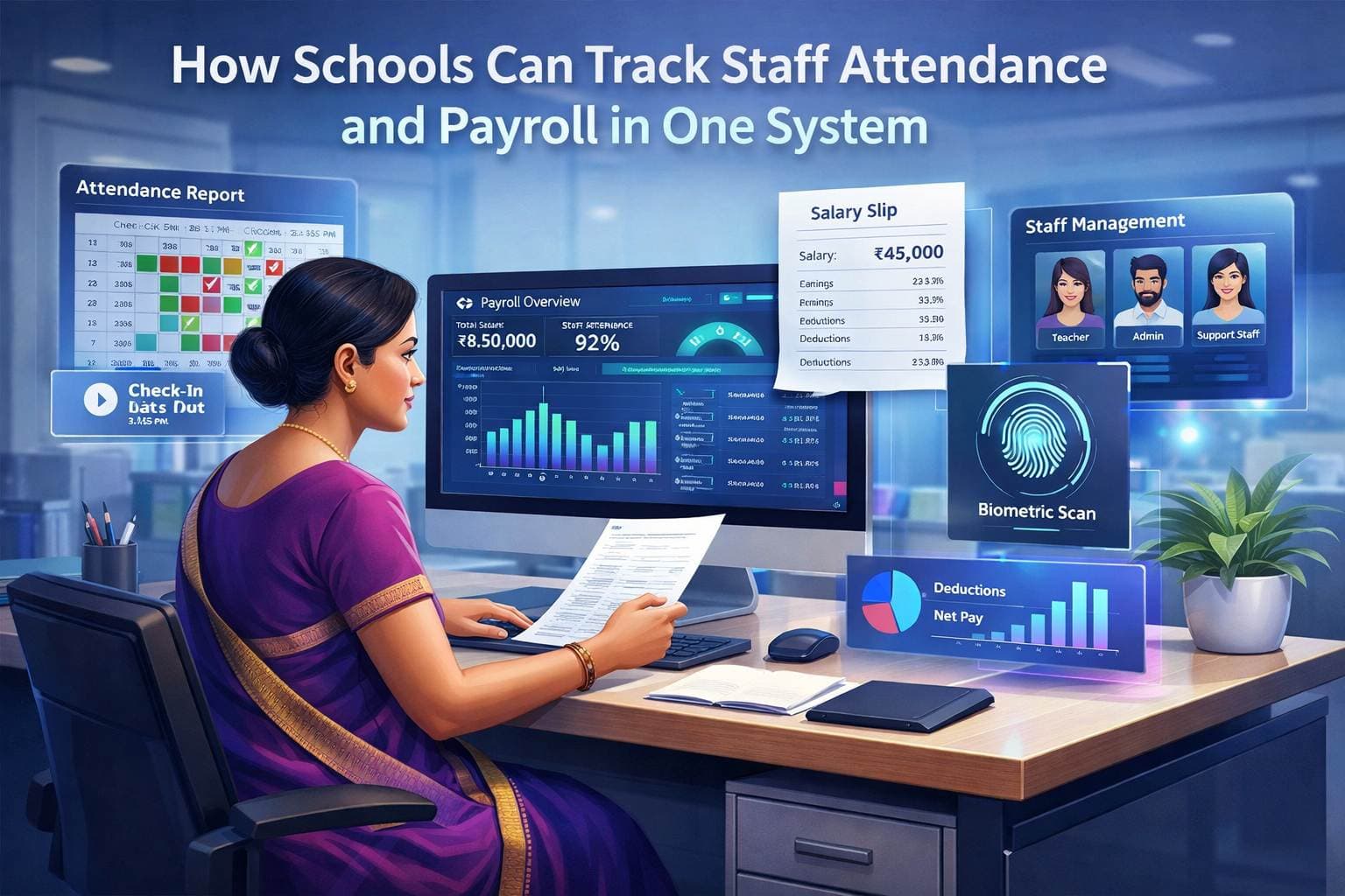 How Schools Can Track Staff Attendance and Payroll in One System — Ending the Month-End Reconciliation