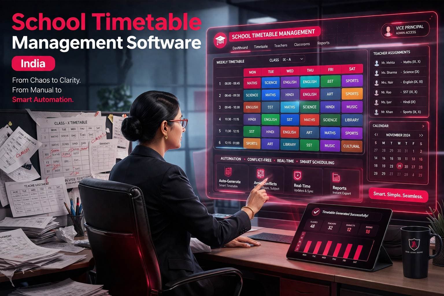 School Timetable Management Software India — Automated Scheduling Without the Sunday Night Panic