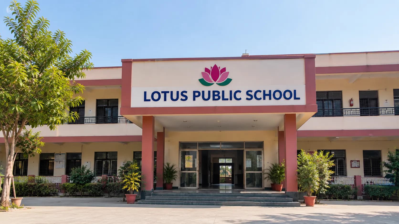 Lotus Public School campus in Gorakhpur, Uttar Pradesh